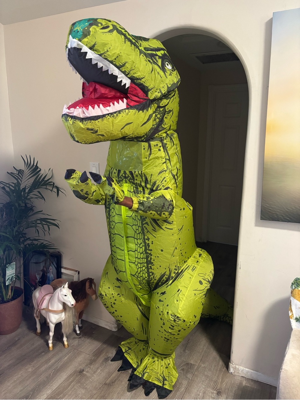 Child’s inflatable Dino costume